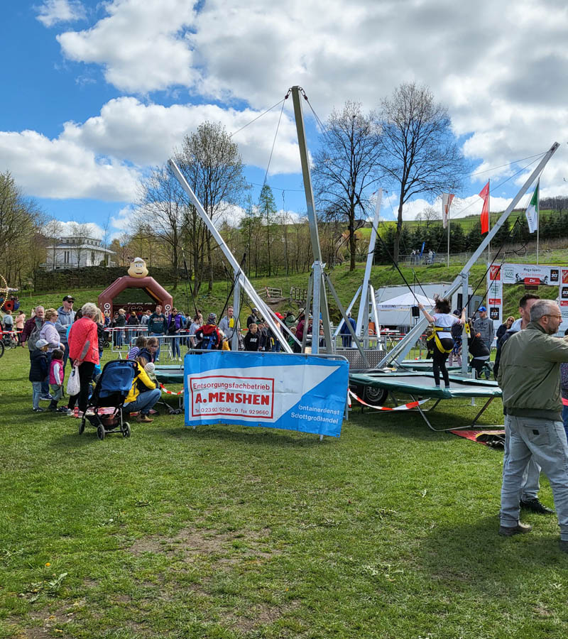 Bungee Trampolin 4-er Anlage 